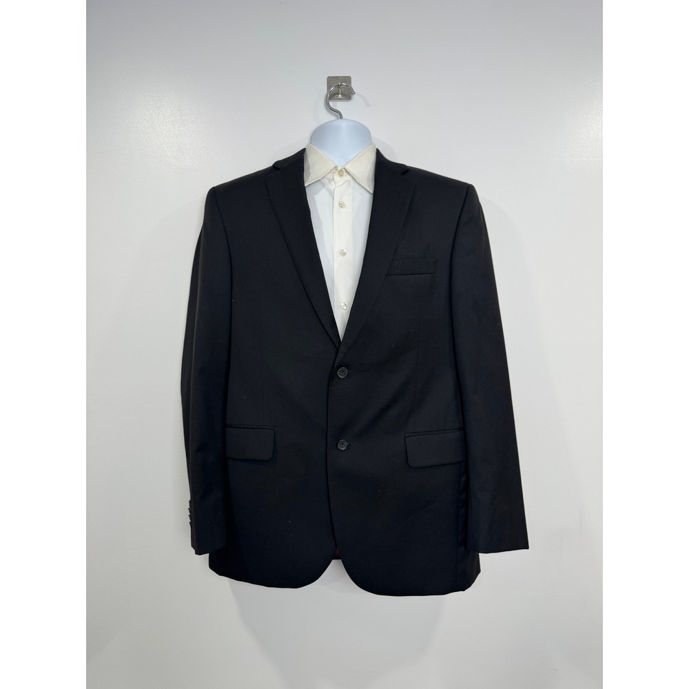 Barneys New York Men Black Blazer Loro Piana Super 120s Wool 40R